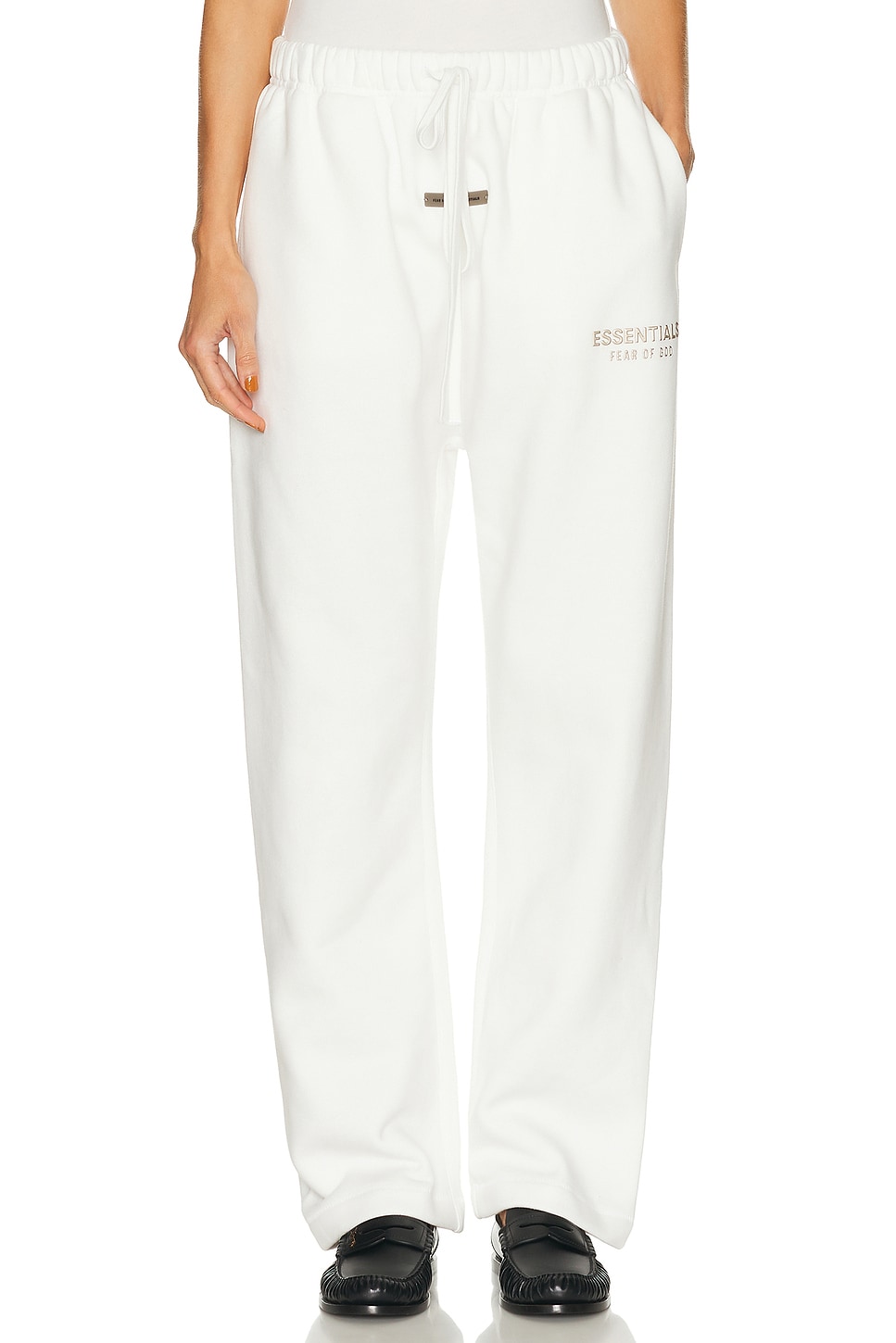 Fear of God ESSENTIALS Fleece Relaxed Sweatpant in Cloud White - White. L also in XS