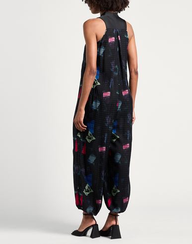Woman Jumpsuit Black Size 8 Silk, Viscose, Polyester