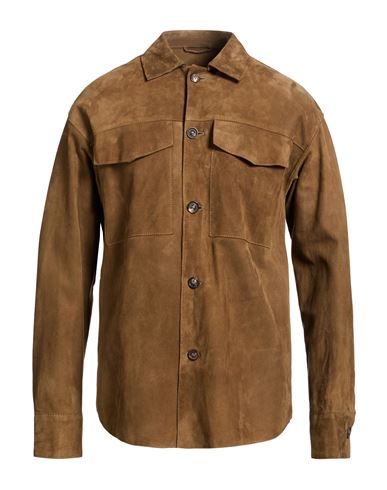 Man Shirt Brown Size 36 Lambskin