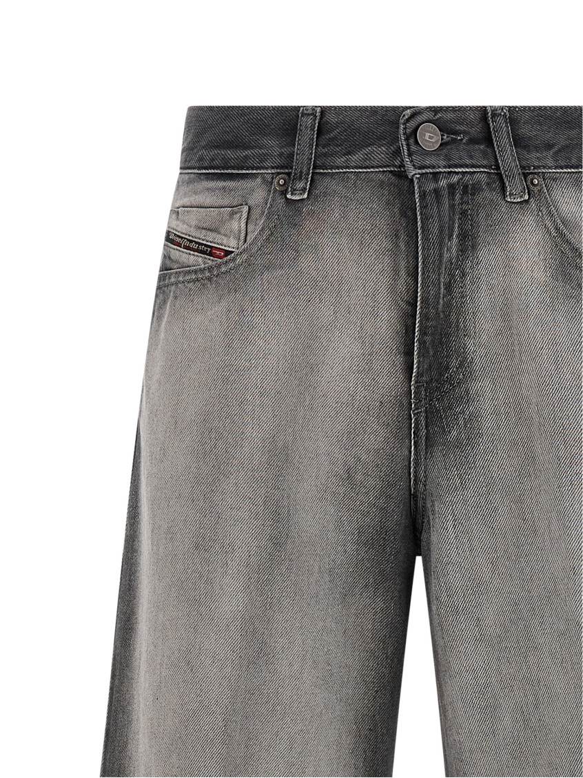 Grey Relaxed Mid Rise Jeans