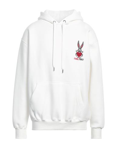 Family First Milano Man Sweatshirt White Size L Cotton