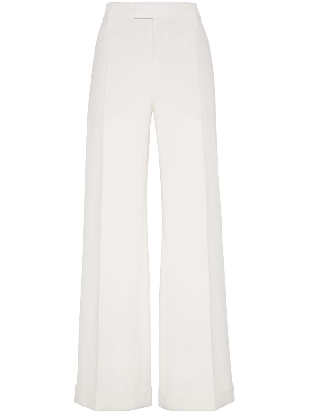 Flared trousers - White