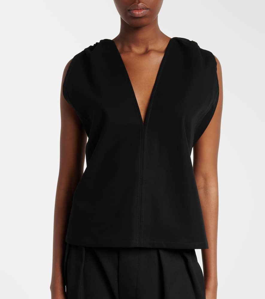 Cotton crêpe top
