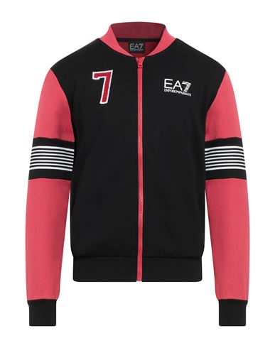 Man Sweatshirt Black Size M Cotton, Polyester, Elastane