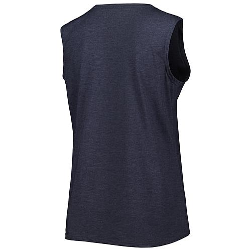 Women's Fanatics Heather Navy New England Patriots Plus