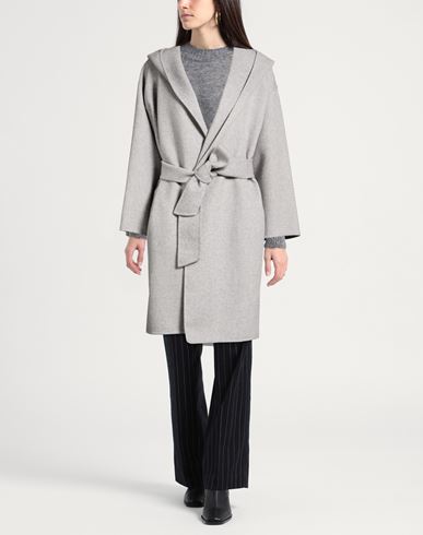 Woman Coat Grey Size M Wool, Polyester