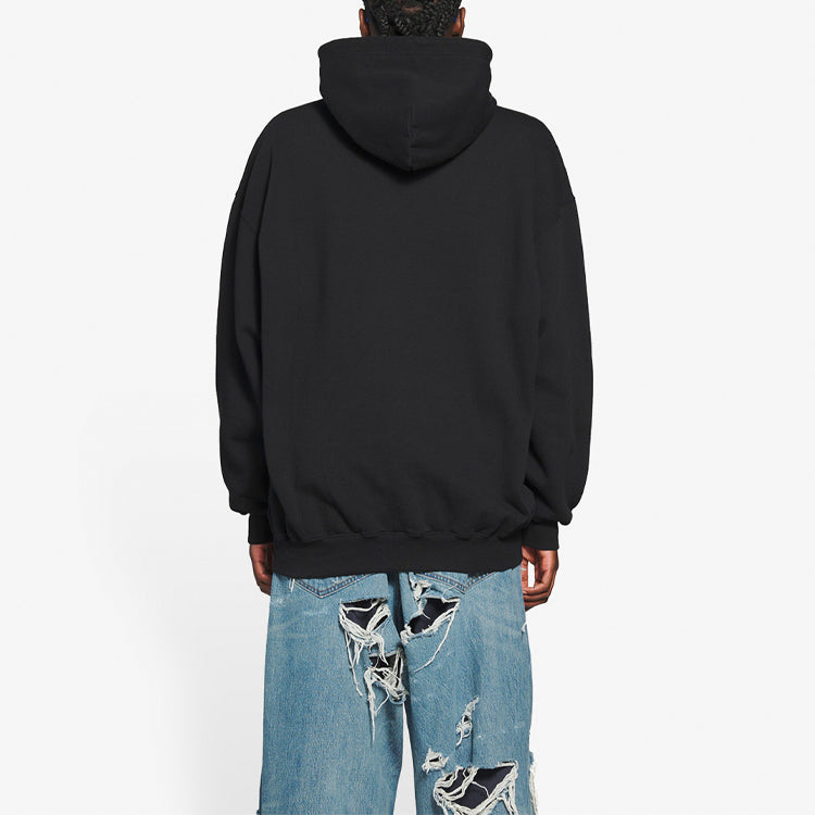 (WMNS) Bb Pixel Fleece Drawstring hooded Long Sleeves Hoodie Black