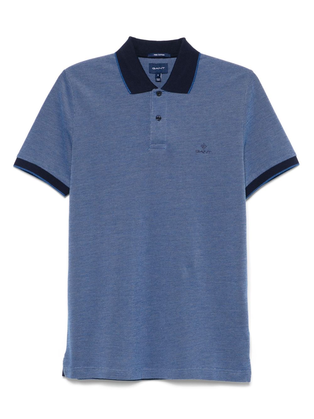 Gant logo-embroidered polo shirt - Blue