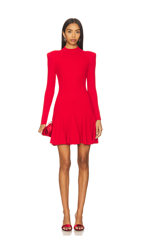 Retrofete Sydonie Knit Dress in Metallic Fiery Red. M also in L