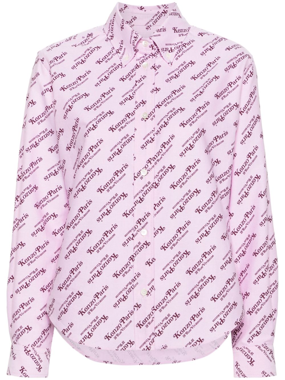 X Verdy logo-print cotton shirt - Pink