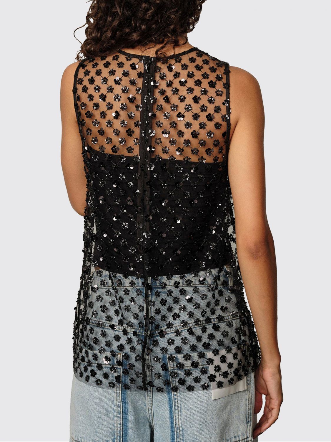 Top Woman color Black