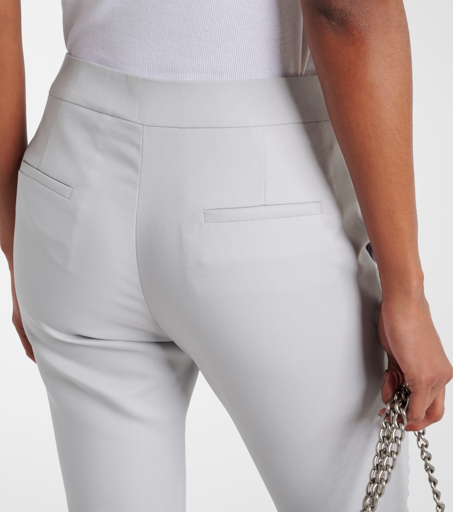 Mid-rise technical flared pants