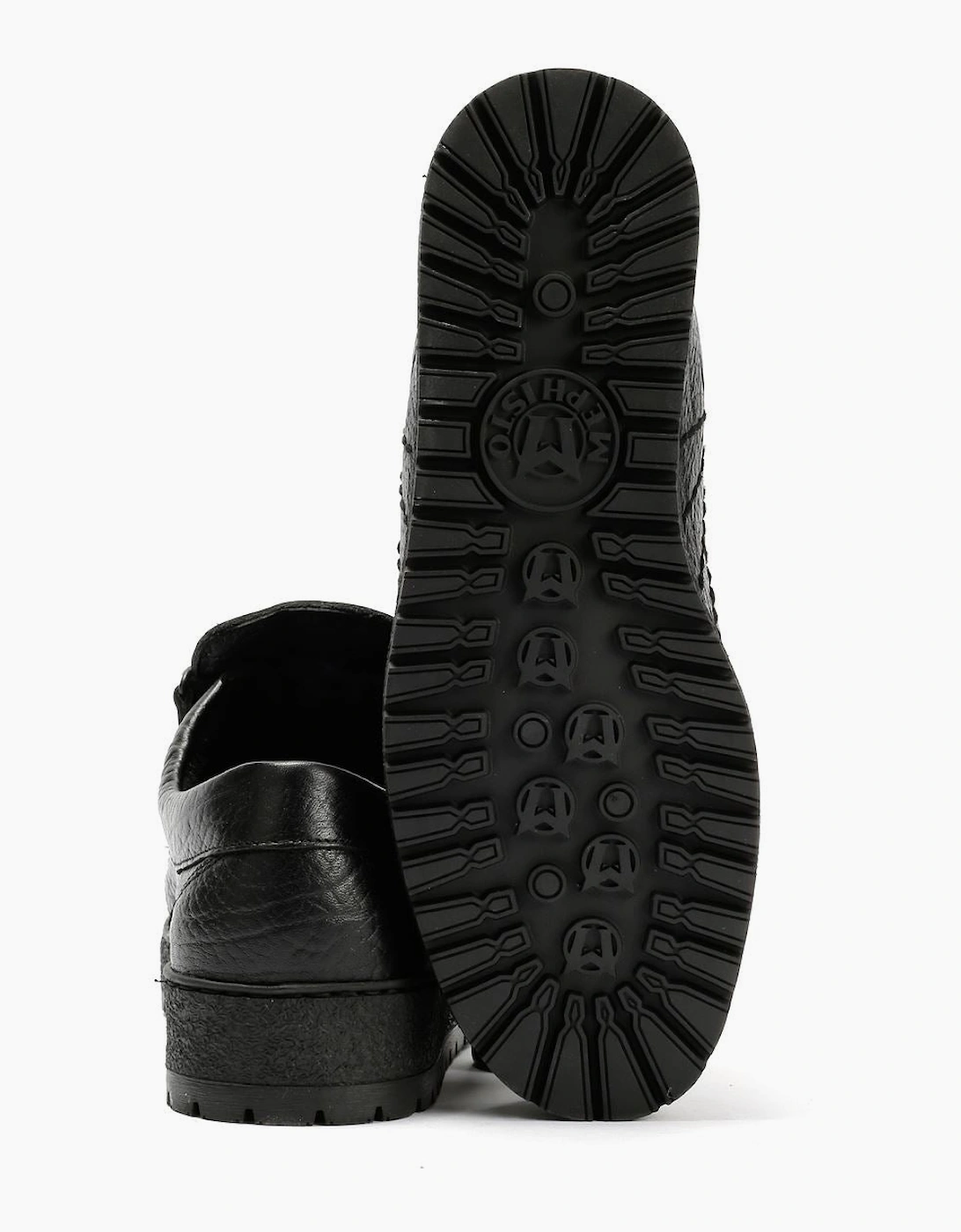Men's Mephisto Rainbow Mamouth 714 Leather Men's Black Shoe