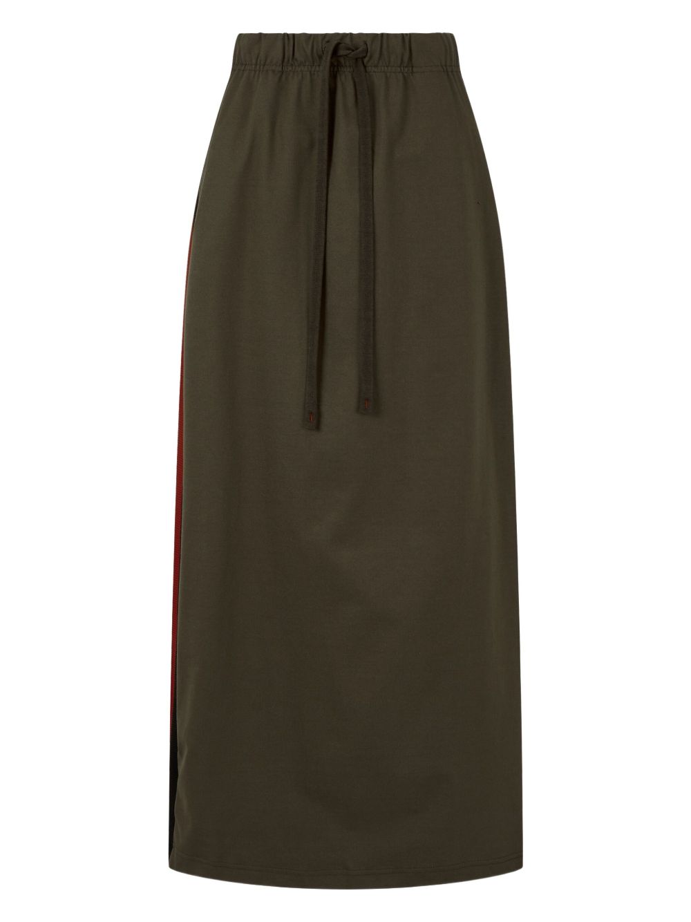 Elasticated-waist maxi skirt - Green