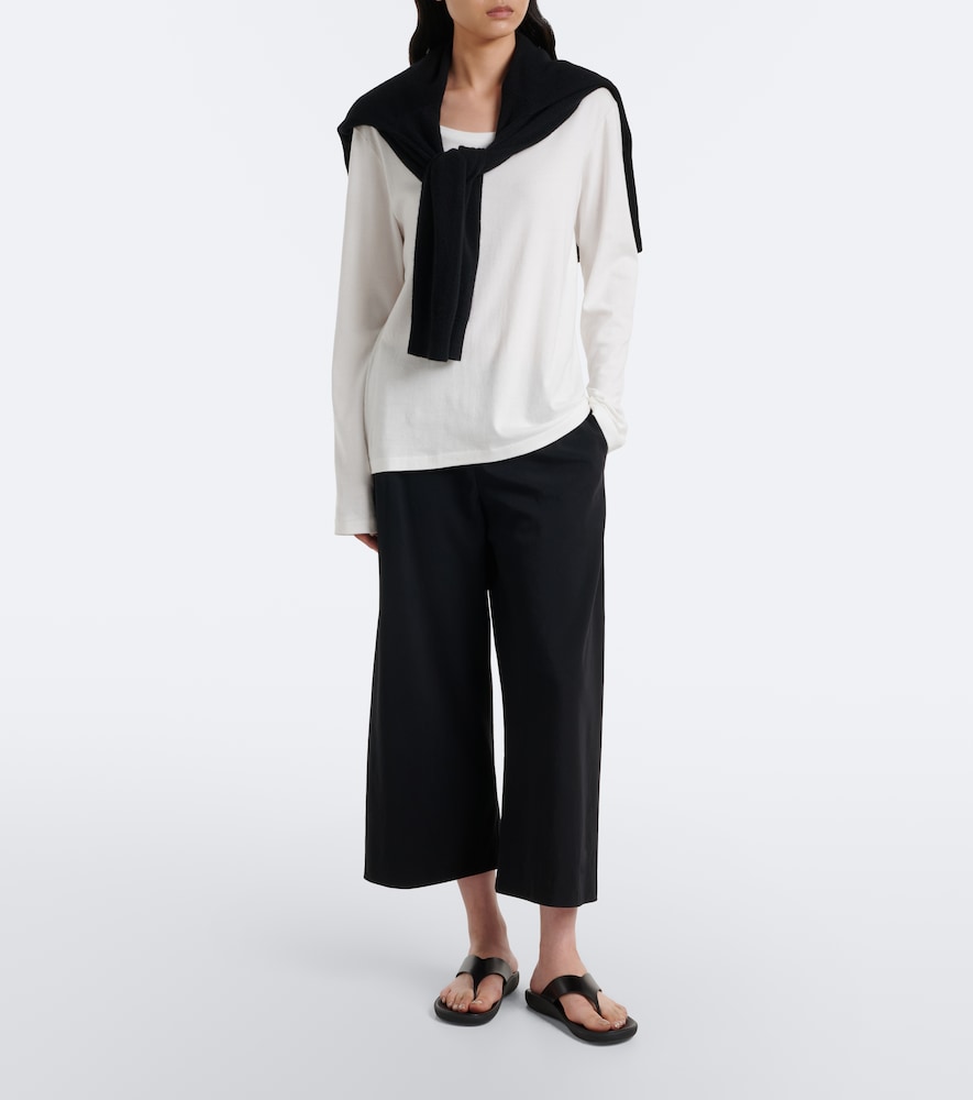 Cosmo cropped wool wide-leg pants