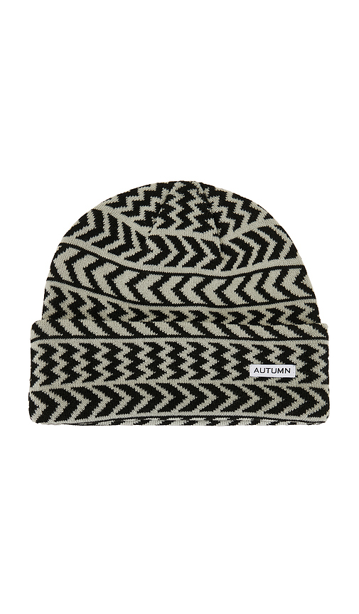 Autumn Headwear Chevron Beanie in Grey