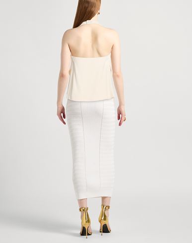 Woman Top Ivory Size 10 Viscose, Acetate