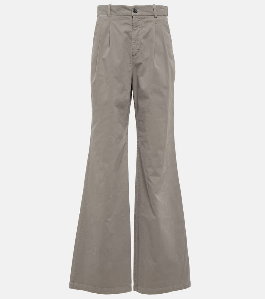 Flavie cotton-blend wide-leg pants