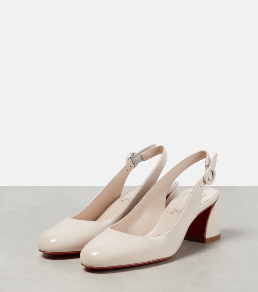 So Jane patent leather slingback pumps
