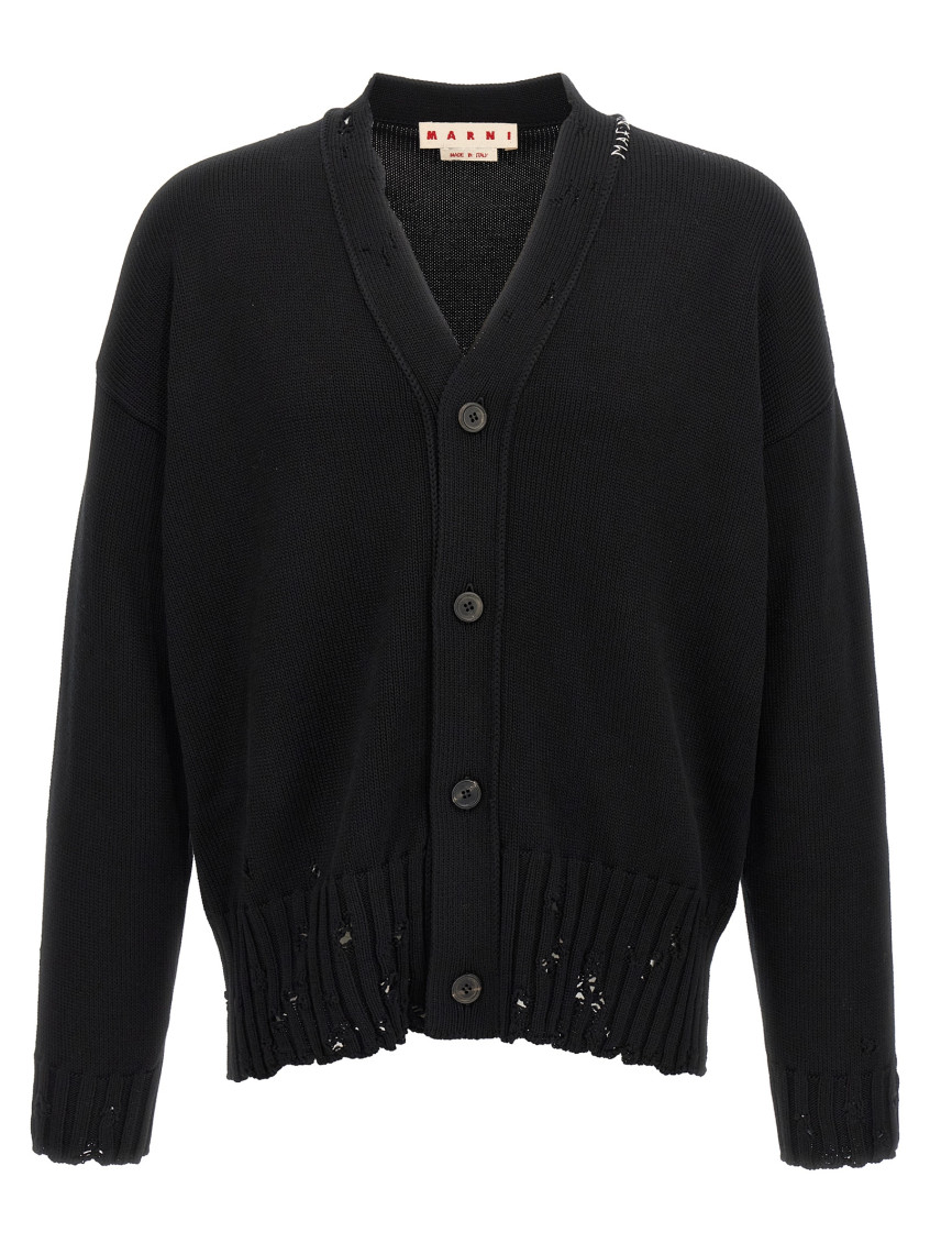 Dishevelled jumper - Black