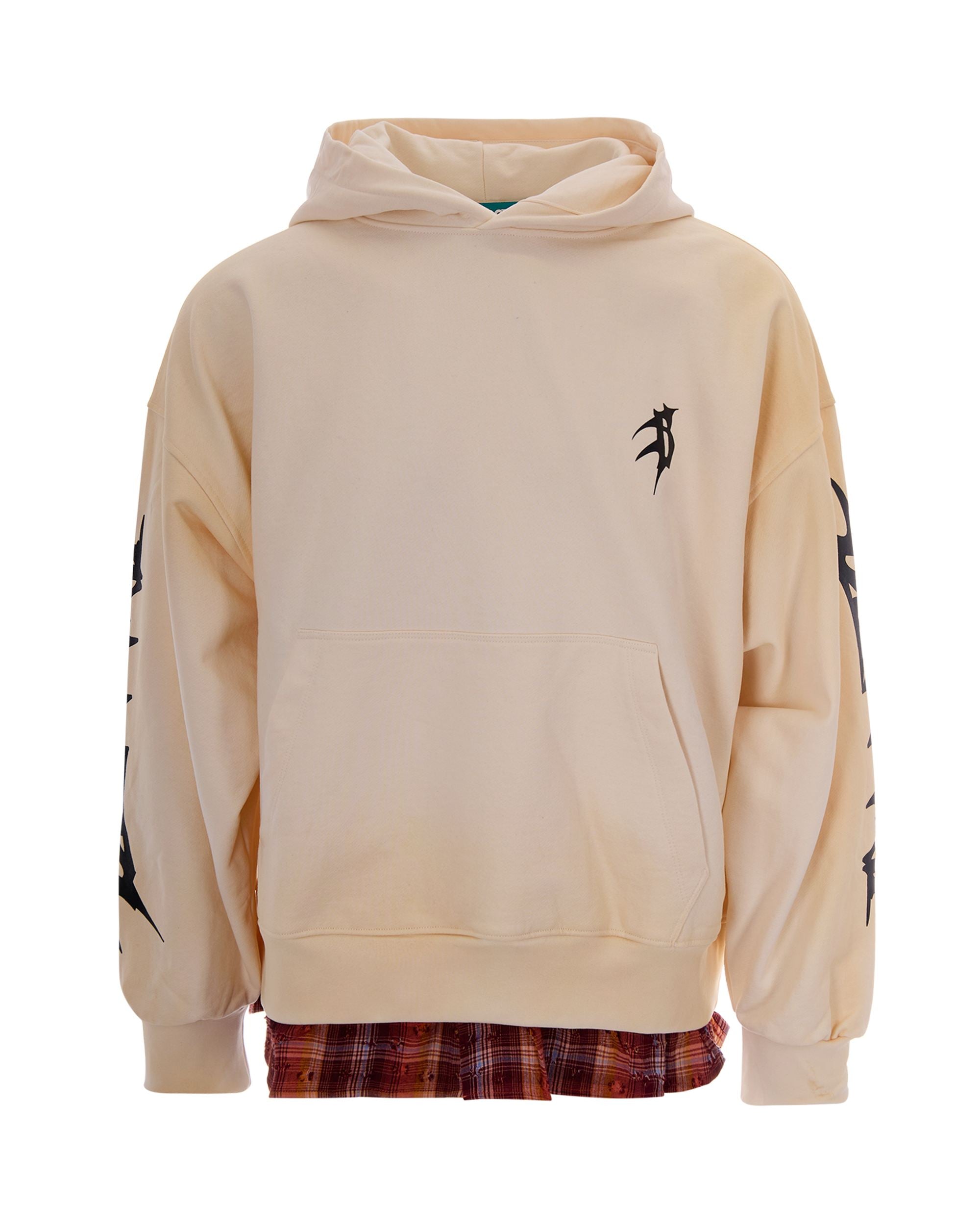 Tarot Death Graphic Hoodie — Beige