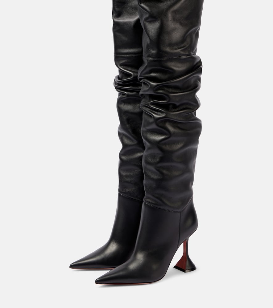 Olivia 95 leather over-the-knee boots