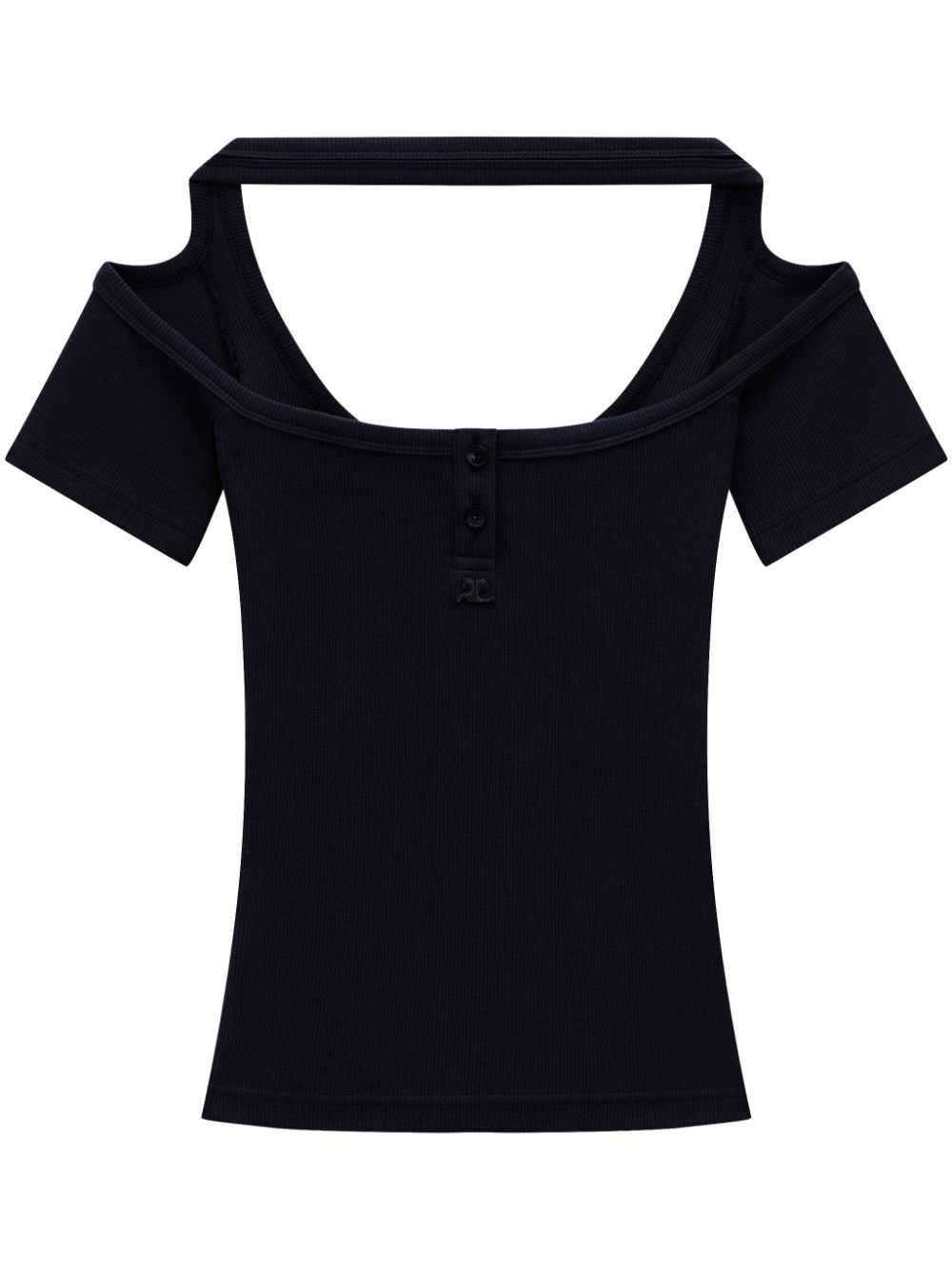 Hyperbola 90's ribbed T-shirt - Black