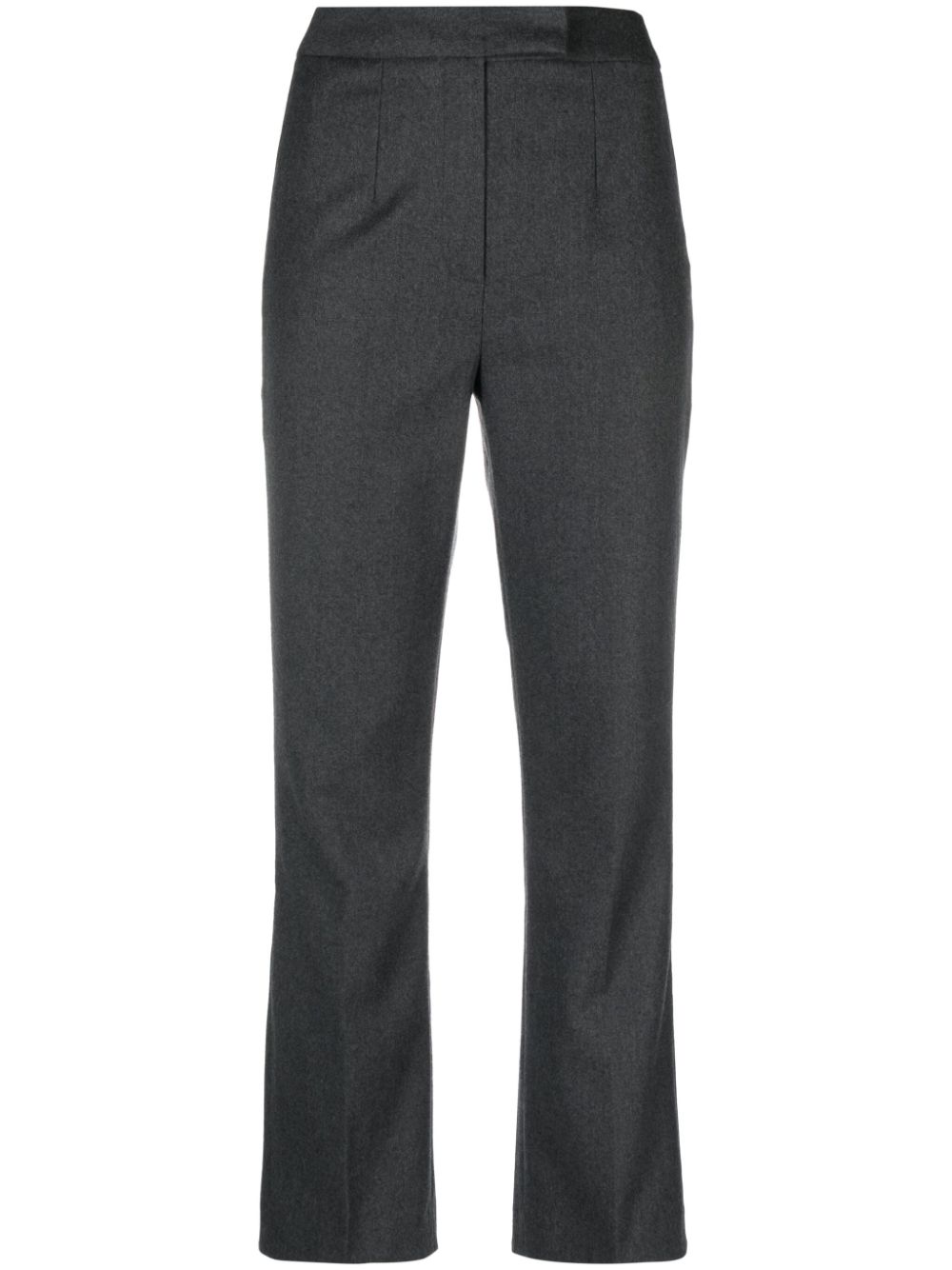 1990s straight-leg wool trousers - Grey
