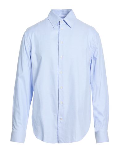 Man Shirt Light blue Size 14 Cotton