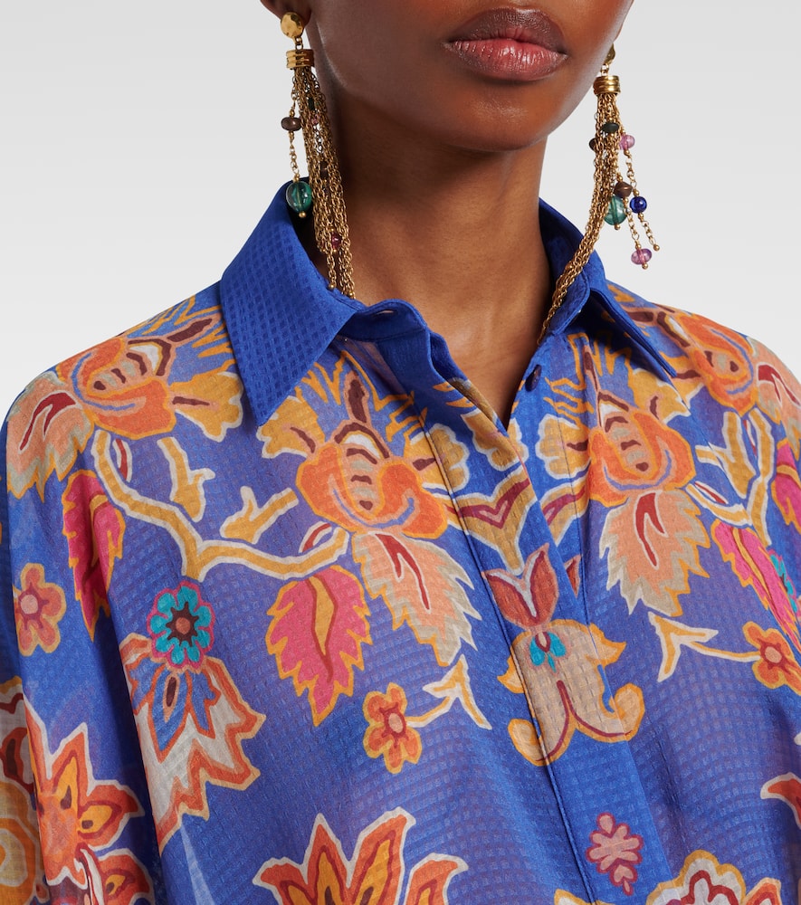 Printed poncho