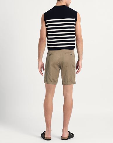 Man Shorts & Bermuda Shorts Khaki Size 28 Cotton, Linen