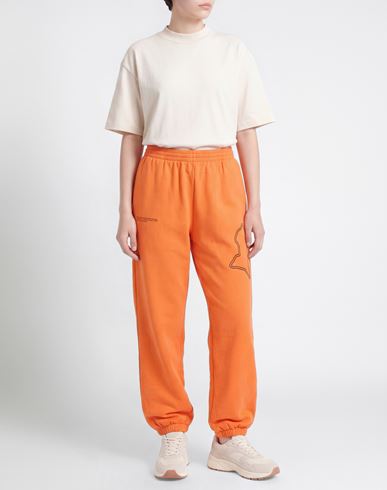 Woman Pants Orange Size M Organic cotton