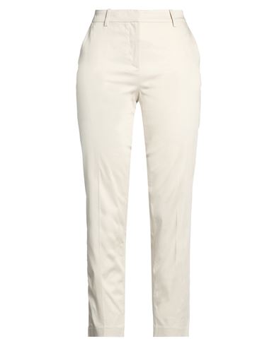 Woman Pants Beige Size 6 Cotton, Elastane