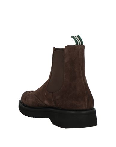 Man Ankle boots Chocolate brown Size 8 Leather