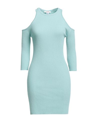 Woman Mini dress Turquoise Size ONESIZE Viscose, Acrylic, Elastane