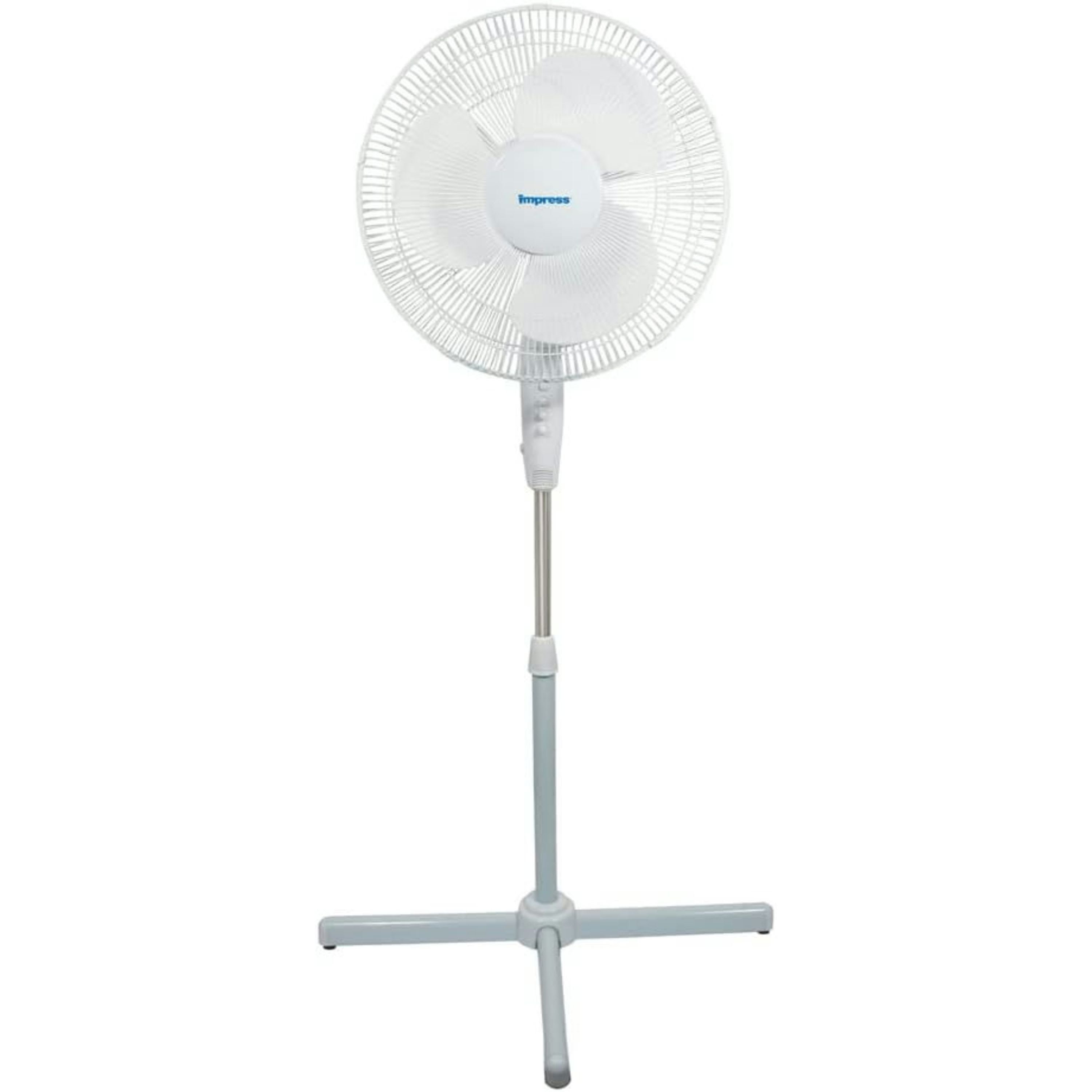 16-Inch 3-Speed Oscillating Stand Fan Easy No Tool Assembly