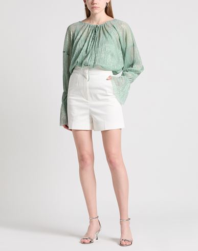 Woman Top Light green Size 4 Polyester