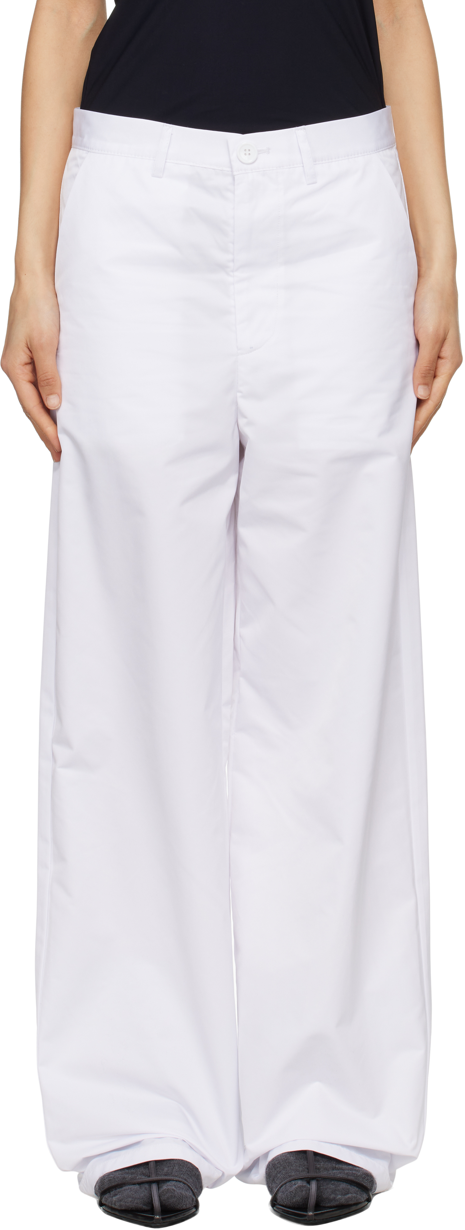 LII White Sport Trousers