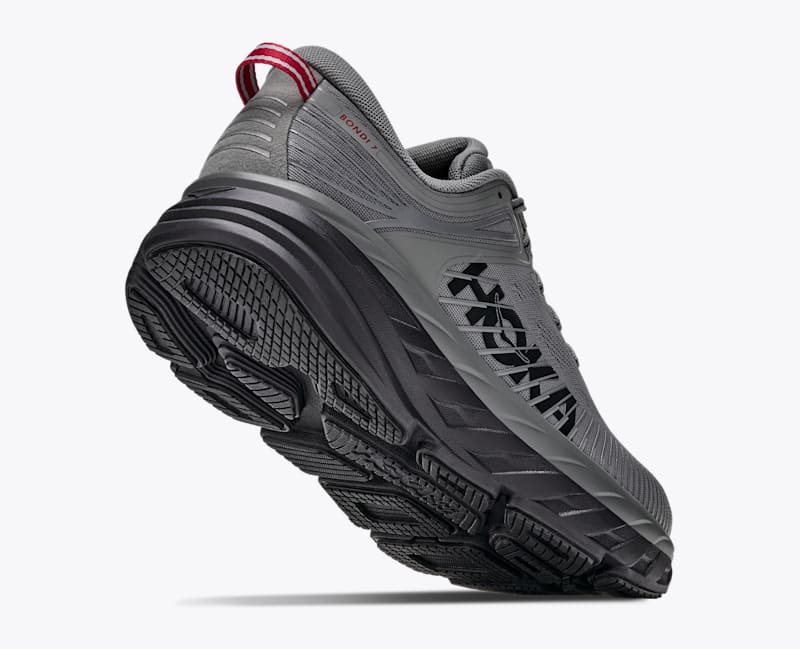 HOKA Men's Bondi 7 Shoes in Asteroid/Black