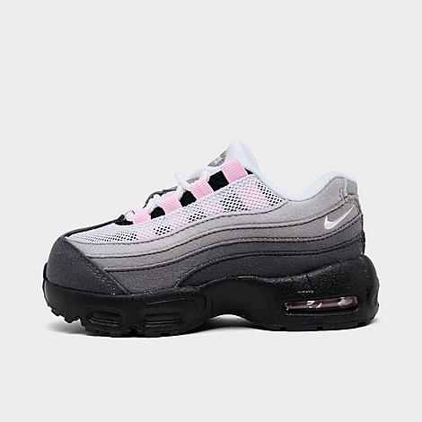 Kids Toddler Air Max 95 Casual Shoes in Black/Pink Foam/White