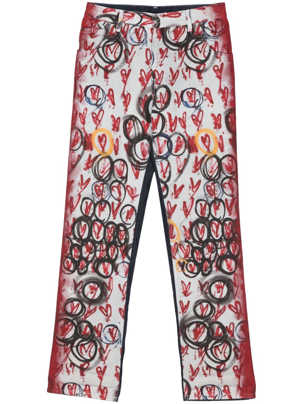 Exclusive Painted Art jeans - Grey