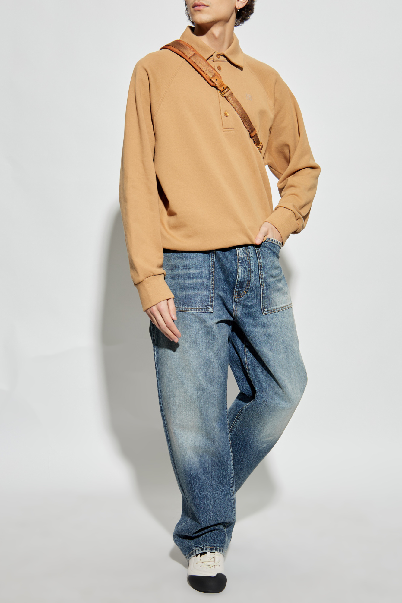 Jeans With Logo, Men's, Blue