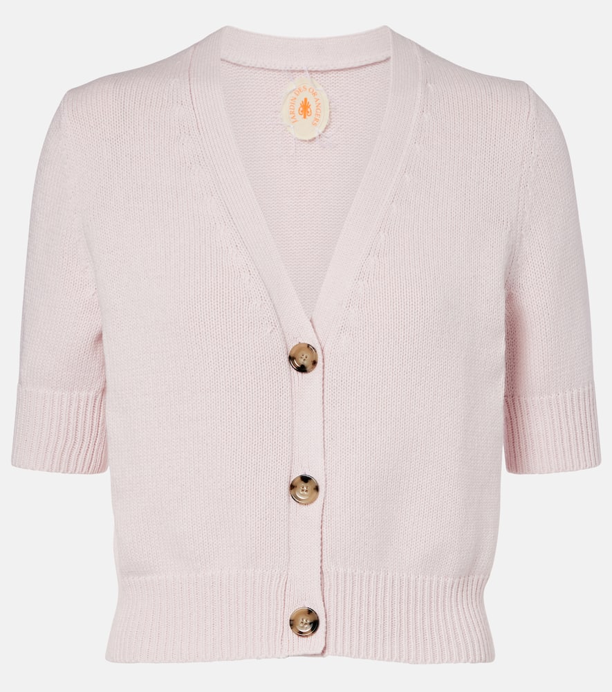 Cotton and cashmere cardigan