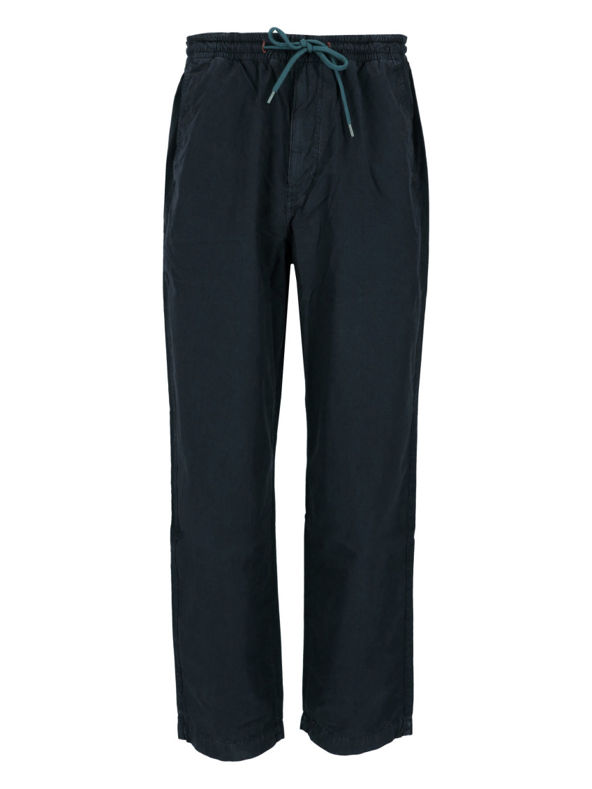Navy Blue Drawstring Trousers