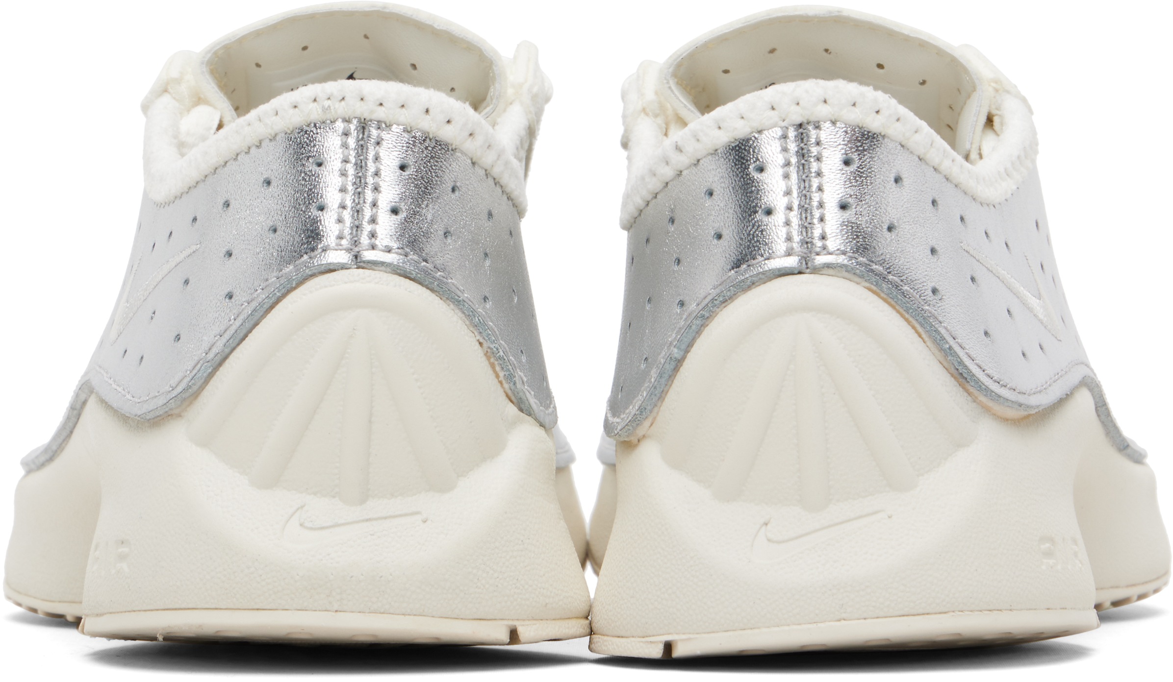 Silver & Off-White Air Superfly Sneakers