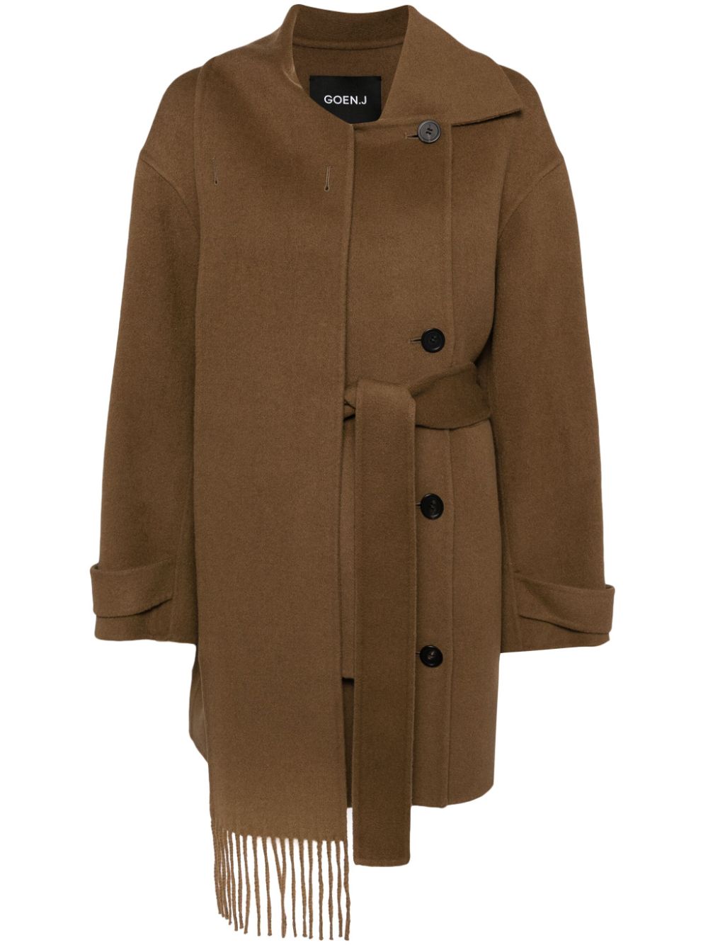 Doubled-faced muffler coat - Blue