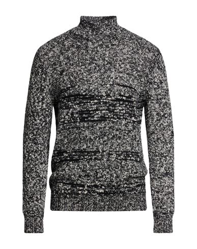 Man Turtleneck Black Size 40 Wool, Polyamide, Cotton, Polyester