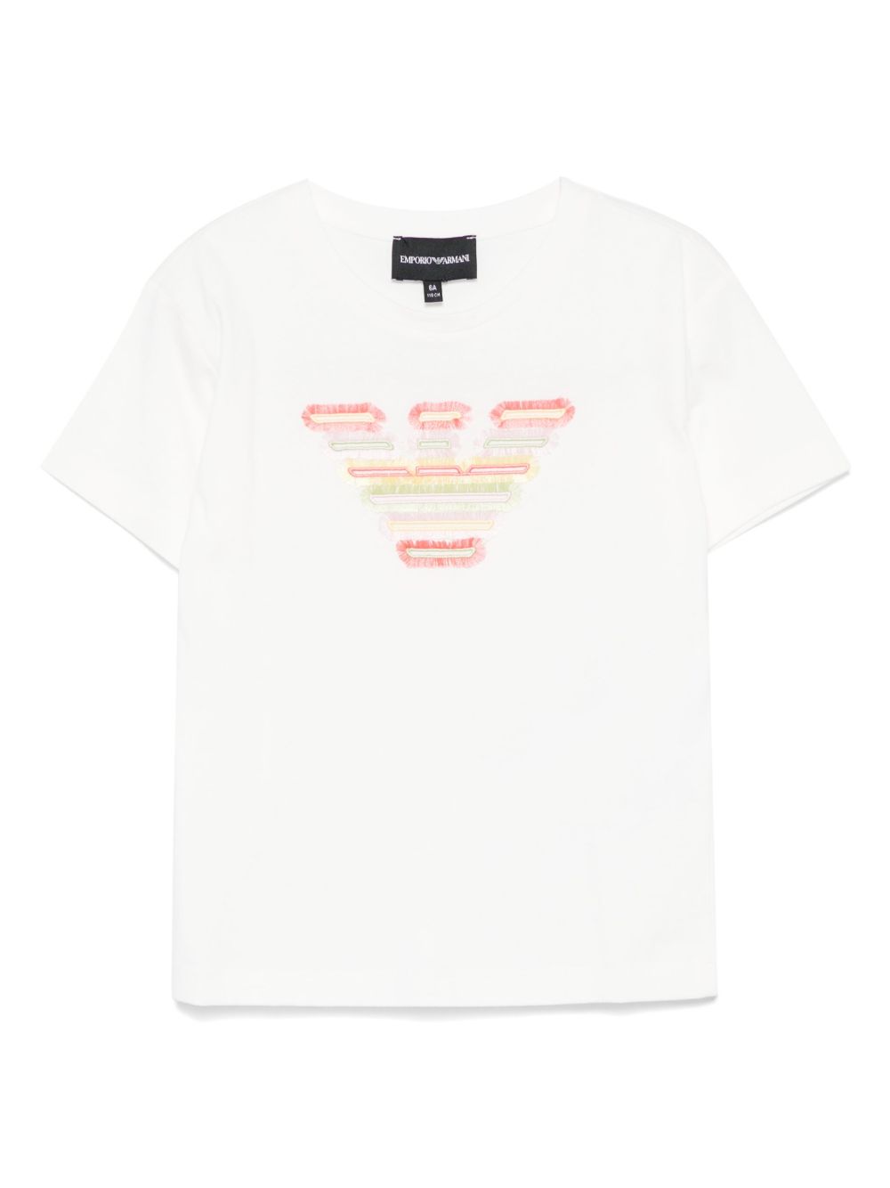 Emporio Armani Kids logo-embroidered T-shirt - White