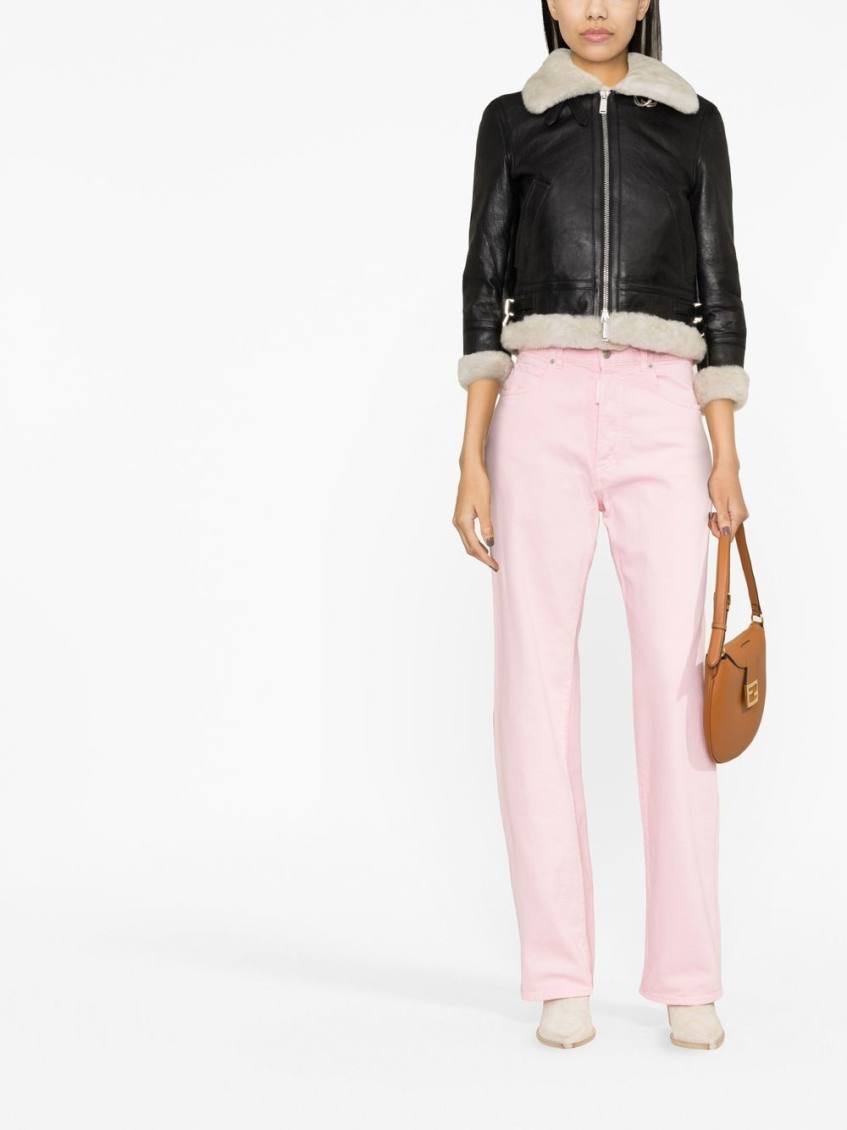 Shearling Jacket With Logo