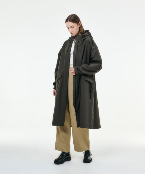 Mars Unisex Weather Coat Essential Collection Dark Khaki